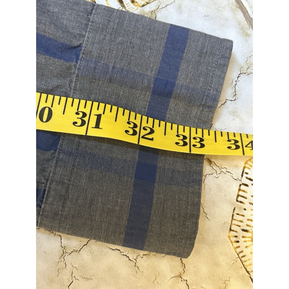 Untuckit Blue Plaid Long-Sleeve Shirt - Picture 5 of 6